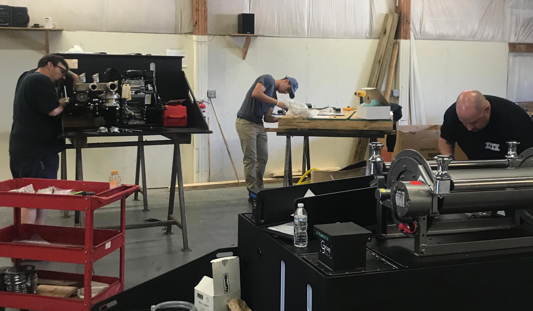 employees working in shop